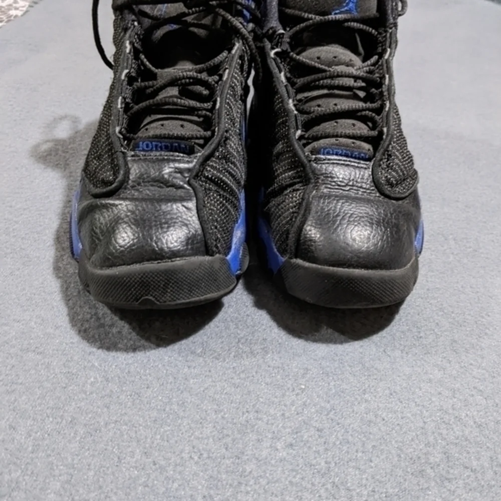 Boys Jordan‎ retro 13 shoes black royal blue size 1y